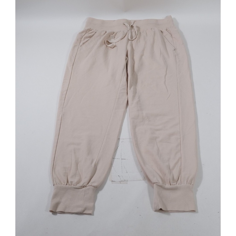 Z By Zella Joggers Women Large Beige RK412550MI High Rise Cuffed Sweatpants